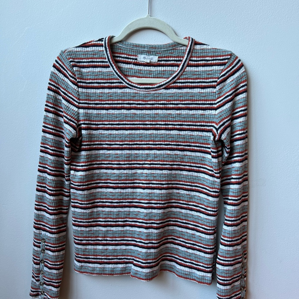 Madewell Striped Long Sleeve Top